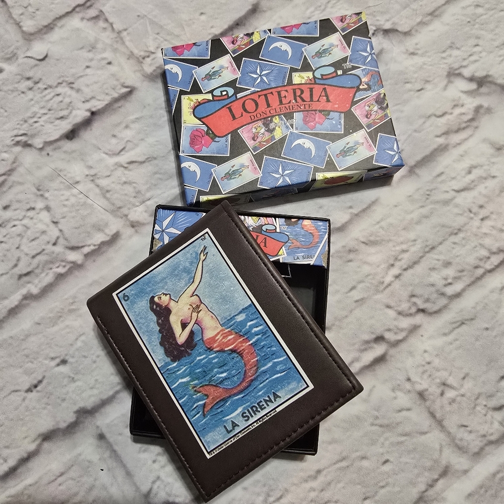 🆕️MEXICAN LOTERIA MENS' WALLET LA SIRENA